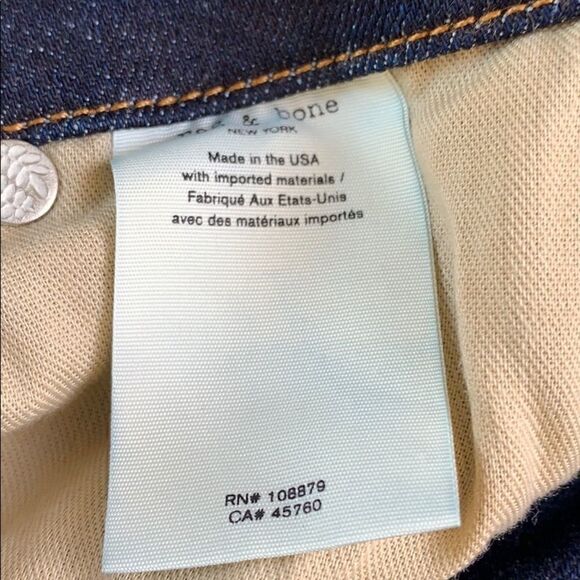 Rag & bone Nina high rise cigarette 24 vgc frayed - Picture 12 of 15